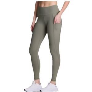 Avalanche Outdoor Supply Women's Gray High Waisted Leggings Size LG Pockets NWT